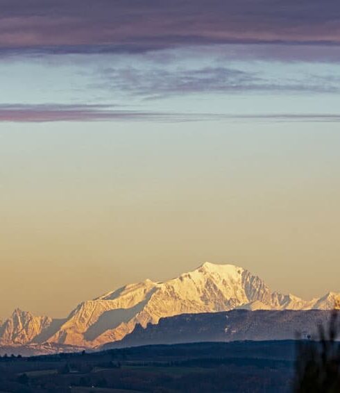 Vue chaîne des Alpes